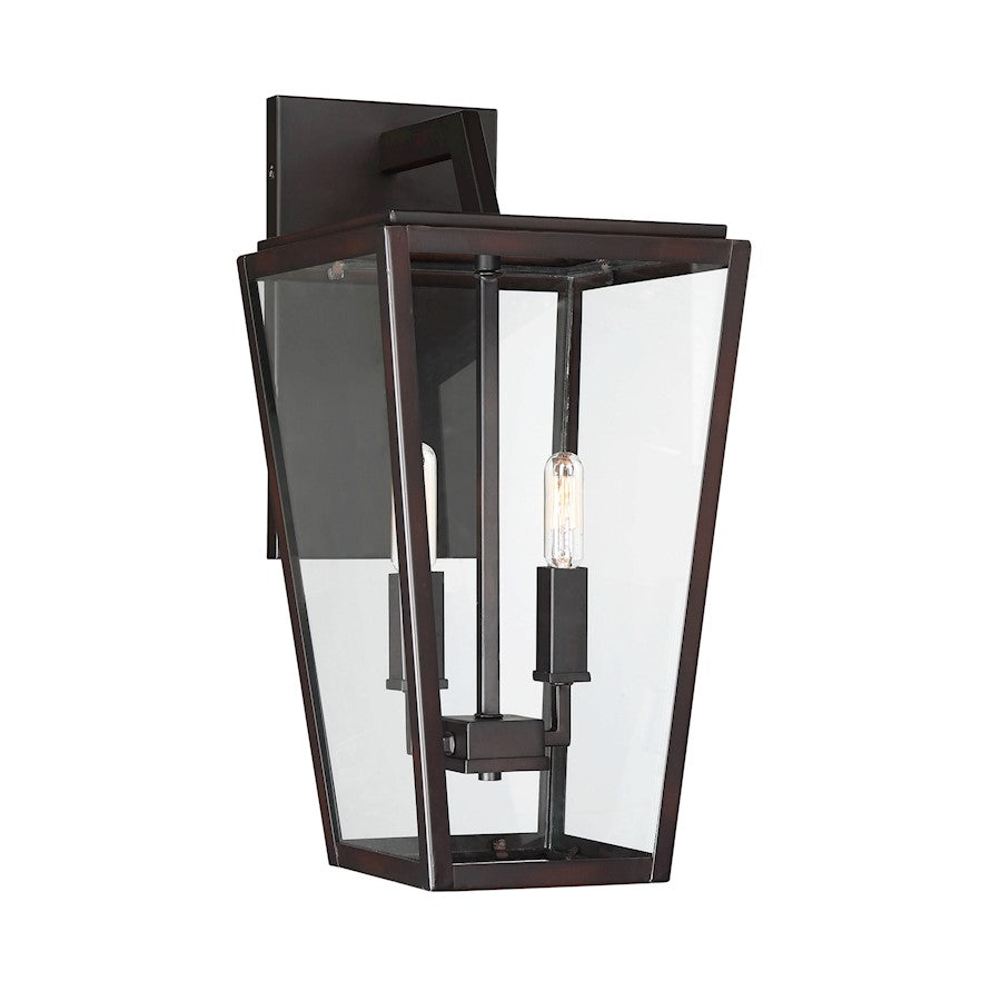 2 Light Wall Lantern, English Bronze