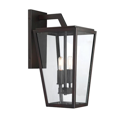 2 Light Wall Lantern, English Bronze