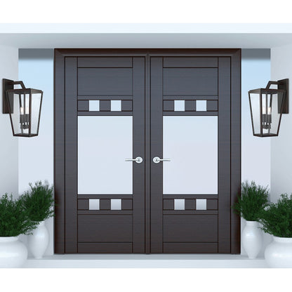 2 Light Wall Lantern, English Bronze