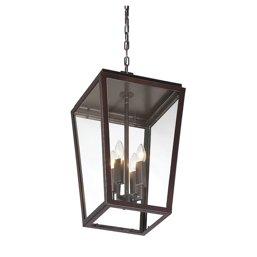 Savoy House Milton 4-Light Outdoor Hanging Lantern, English Bronze