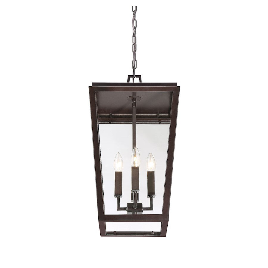 Savoy House Milton 4-Light Outdoor Hanging Lantern, English Bronze