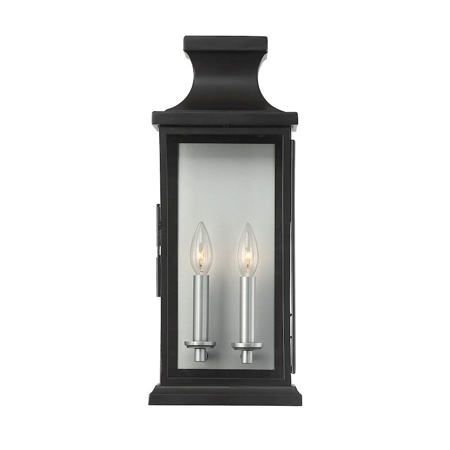 Savoy House Brooke 2-Light Outdoor Wall Lantern, Matte Black - 5-5911-BK