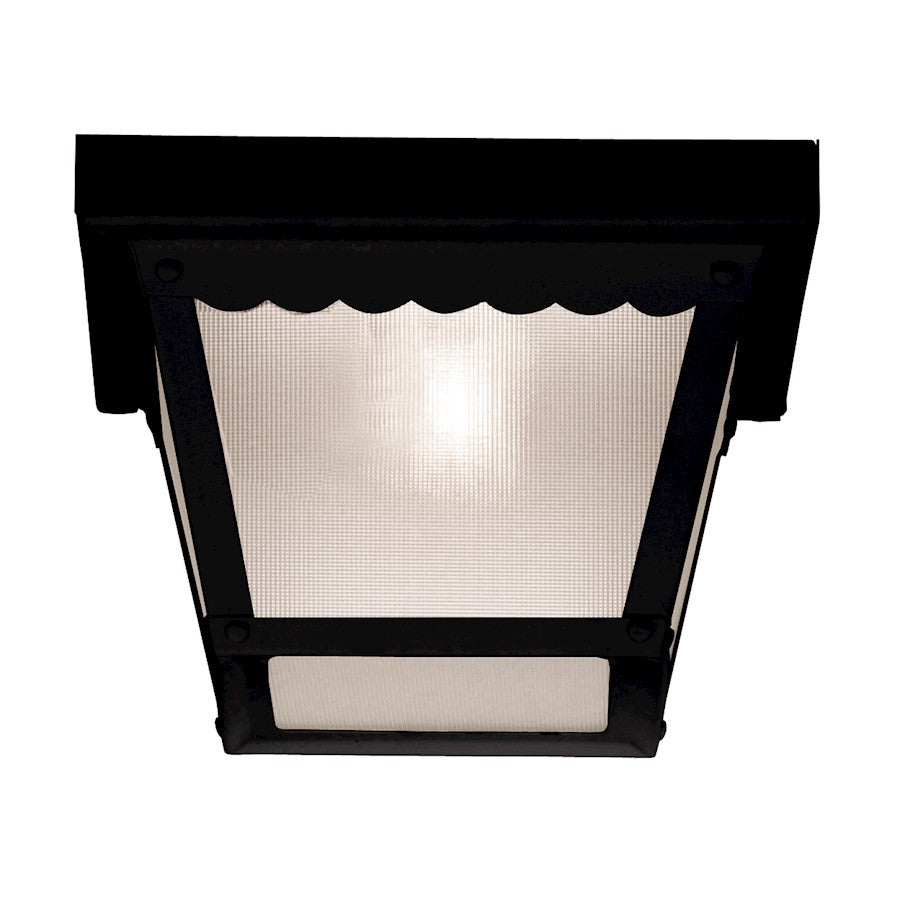 Savoy House Exterior Collections Flush Mount, Black