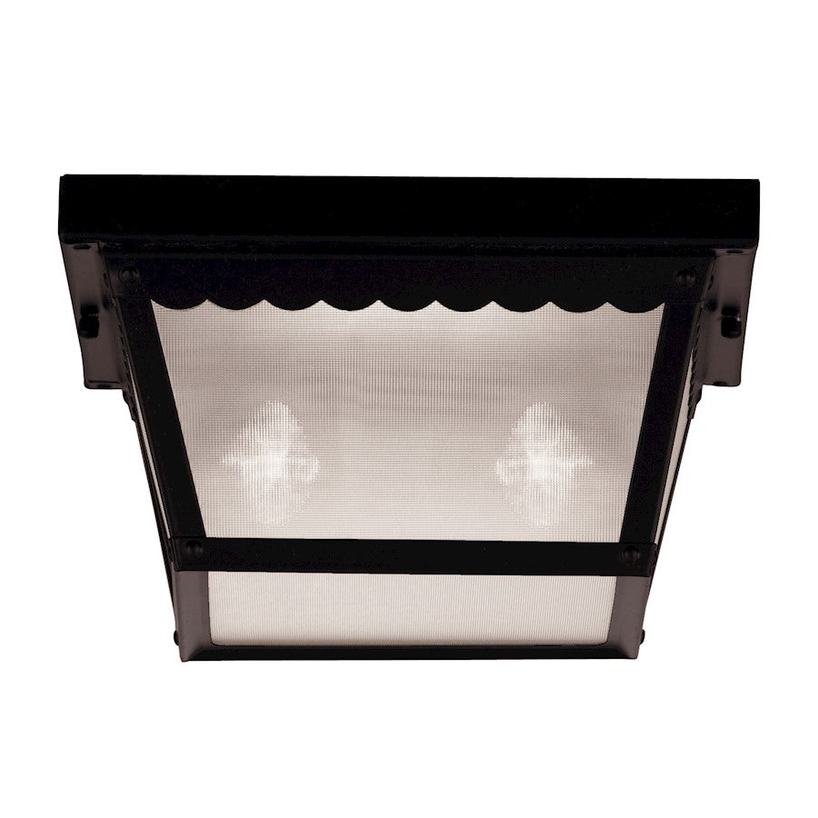 Savoy House Exterior Collections Flush Mount, Black