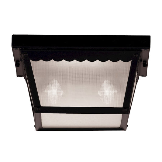 Savoy House Exterior Collections Flush Mount, Black