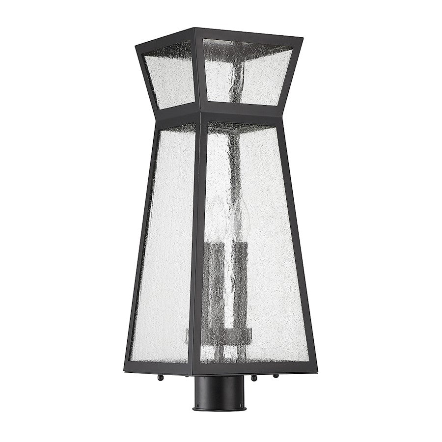 Savoy House Millford 3-Light Outdoor Post Lantern, Matte Black