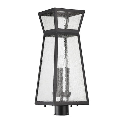 Savoy House Millford 3-Light Outdoor Post Lantern, Matte Black