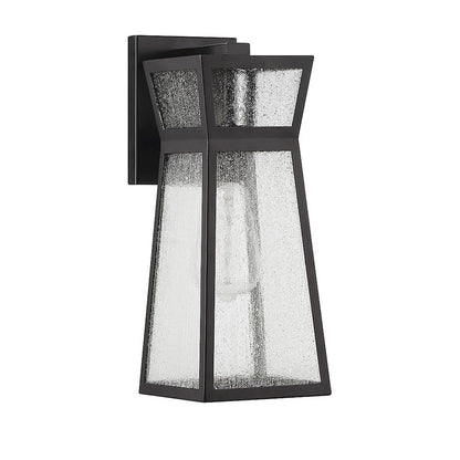 Savoy House Millford 1-Light 14" Outdoor Wall Lantern, Matte Black