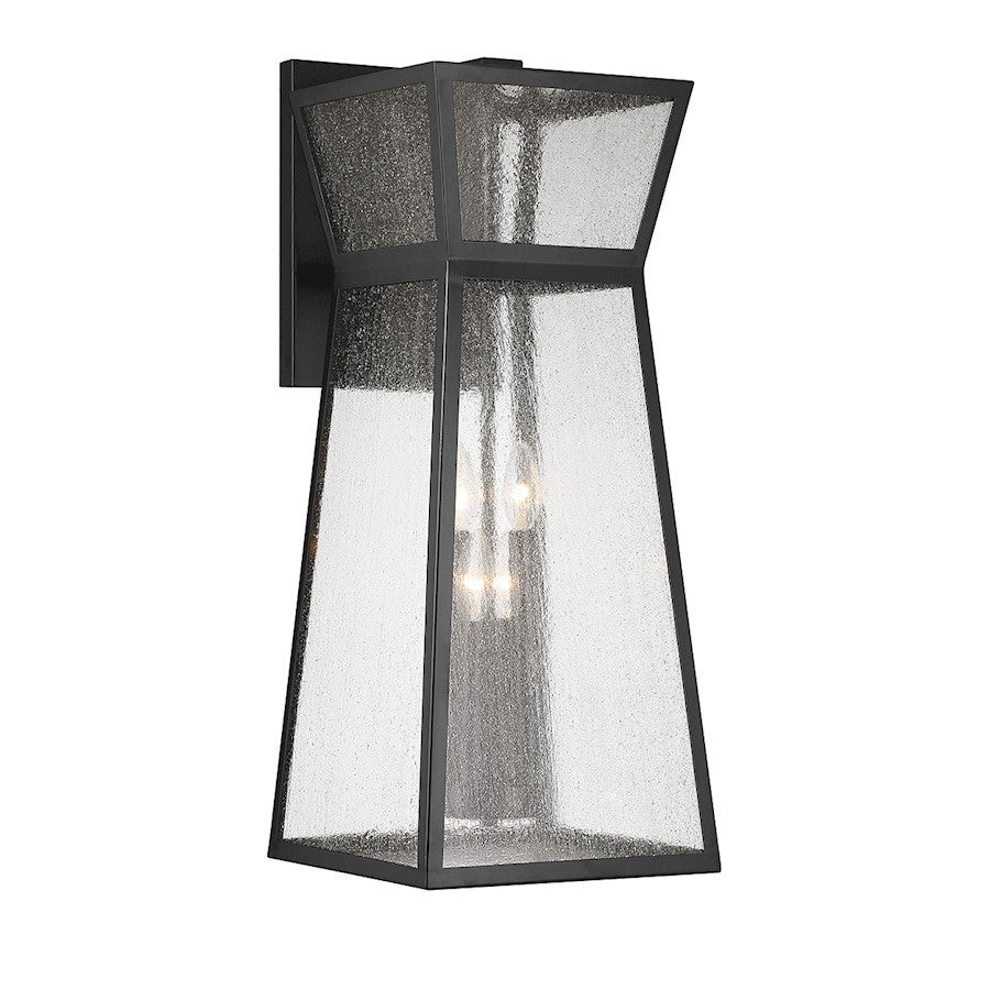 Savoy House Millford 4-Light Outdoor Wall Lantern, Matte Black - 5-637-BK