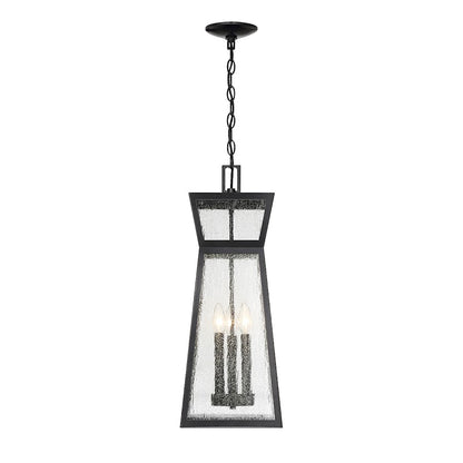 Savoy House Millford 3-Light Outdoor Hanging Lantern, Matte Black