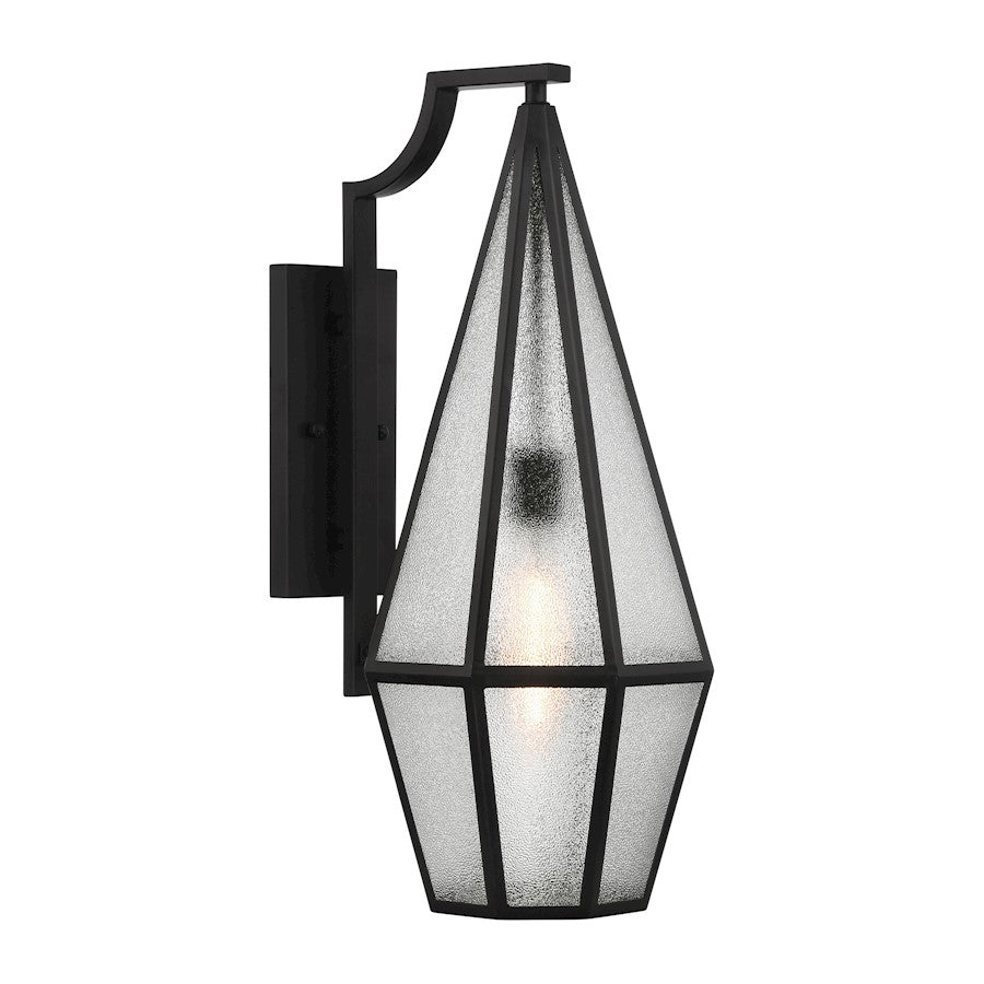 Savoy House Peninsula 1-Light 24" Outdoor Wall Lantern, Matte Black