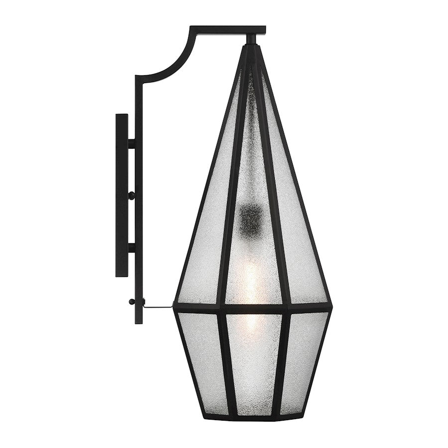 Savoy House Peninsula 1-Light 24" Outdoor Wall Lantern, Matte Black