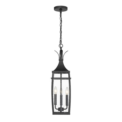 Savoy House Montpelier 3-Light Outdoor Hanging Lantern, Matte Black