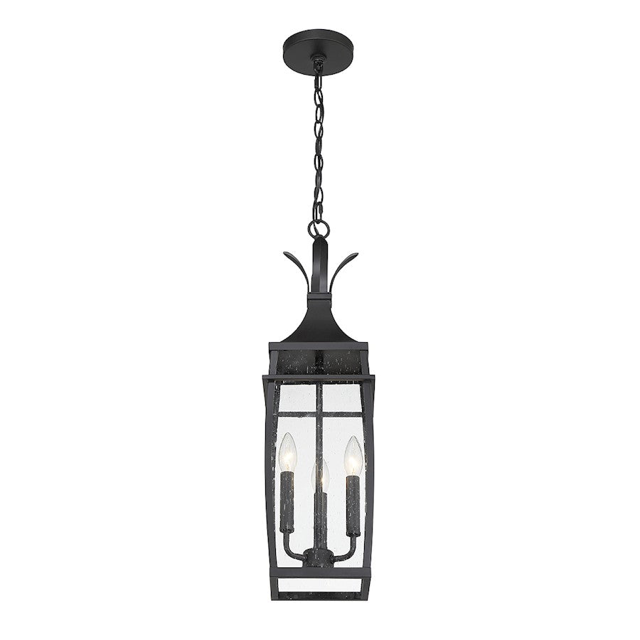 Savoy House Montpelier 3-Light Outdoor Hanging Lantern, Matte Black