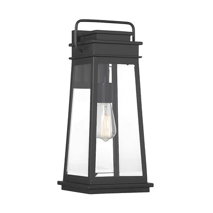 Savoy House Boone 1-Light 20" Outdoor Wall Lantern, Matte Black - 5-813-BK