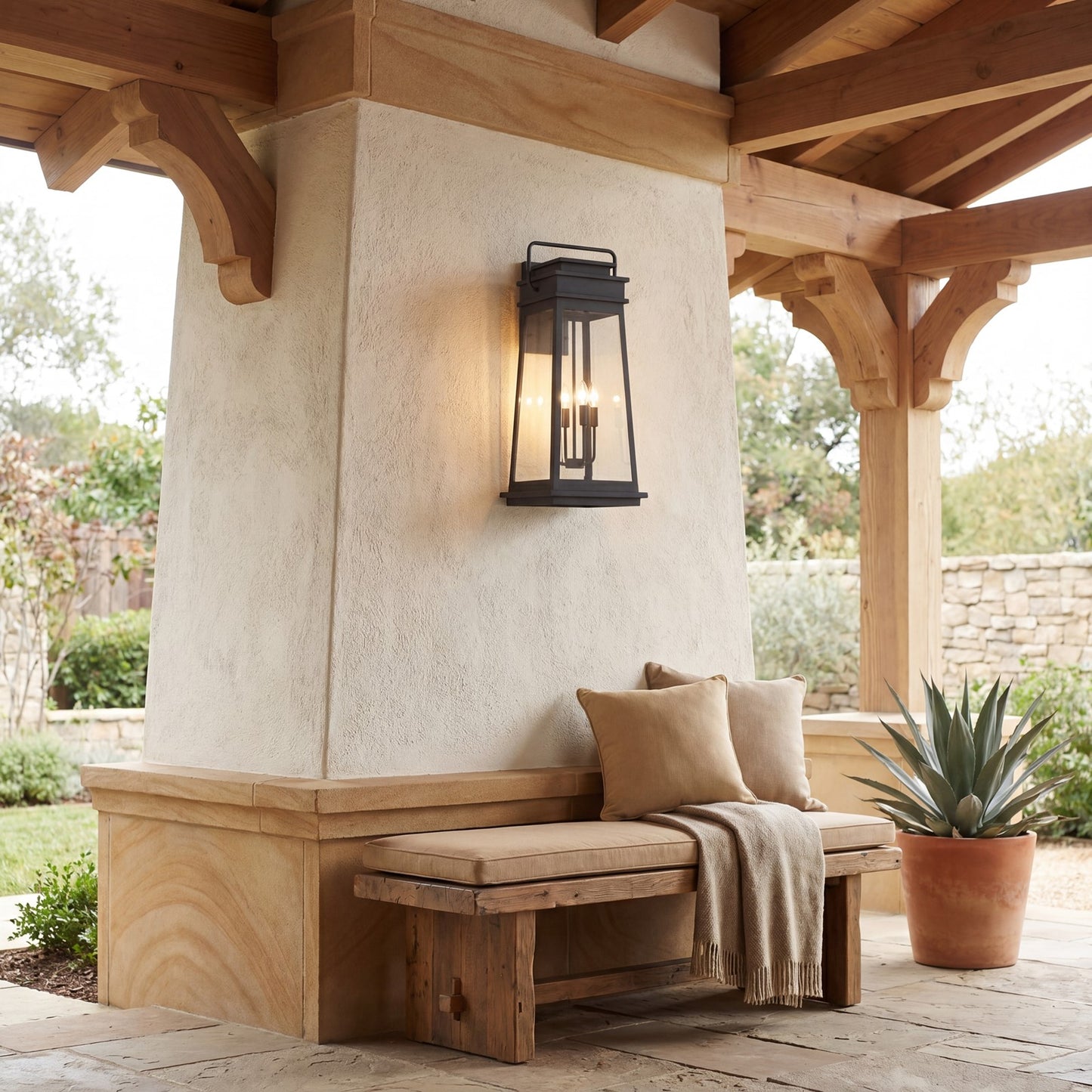 4 Light Outdoor Wall Lantern