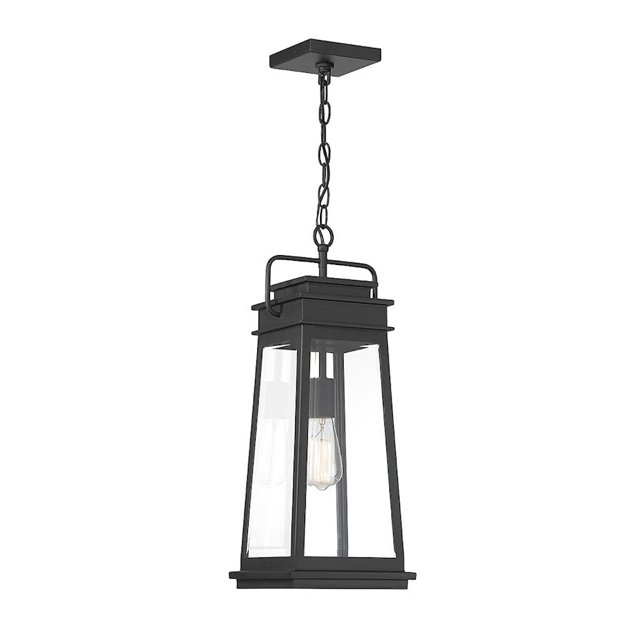 Savoy House Boone 1-Light Outdoor Hanging Lantern, Matte Black - 5-816-BK