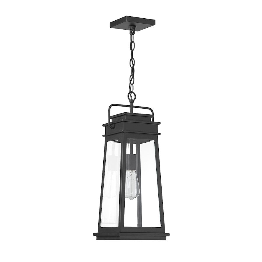 Savoy House Boone 1-Light Outdoor Hanging Lantern, Matte Black