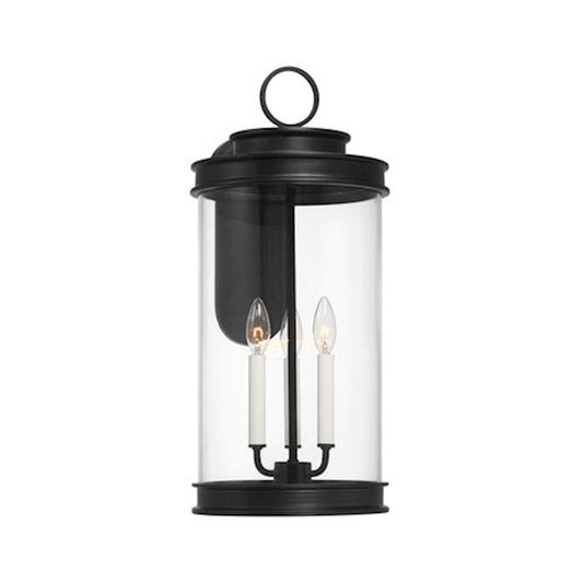 Savoy House Englewood 3-Light 24" Outdoor Wall Lantern, Matte Black - 5-903-BK