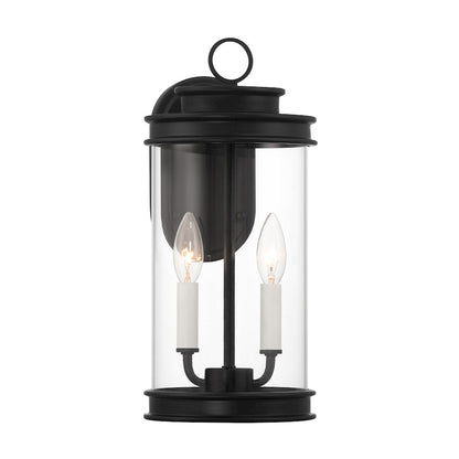 Savoy House Englewood 2-Light Outdoor Wall Lantern, Matte Black - 5-904-BK