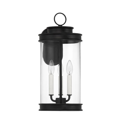 3 Light 19" Outdoor Wall Lantern