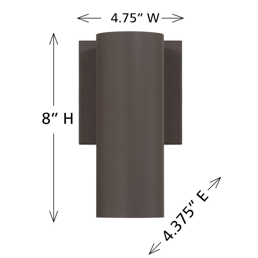 Savoy House Lighting Assets Kelley 8" Outdoor Wall, Bronze