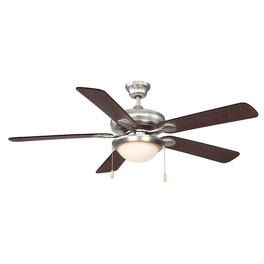 Savoy House Sierra Madres 1-Light Ceiling Fan, Satin Nickel