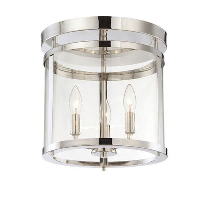 Savoy House Penrose 3-Light Ceiling Light, Polished Nickel - 6-1043-3-109