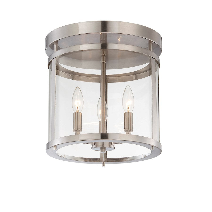 Savoy House Penrose 3-Light Ceiling Light, Satin Nickel - 6-1043-3-SN