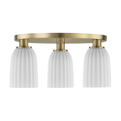 Savoy House Essentials Baldwin 3Lt Flush Mount, Noble Brass