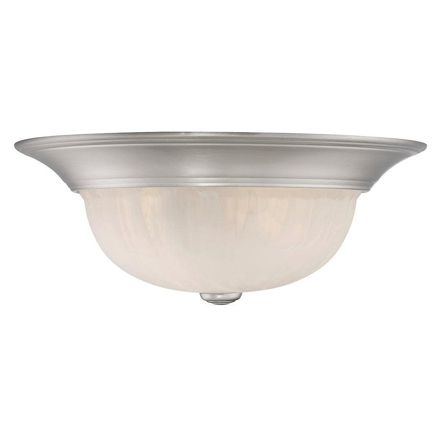 Savoy House 2-Light 13" Ceiling Light, Satin Nickel - 6-13264-13-SN