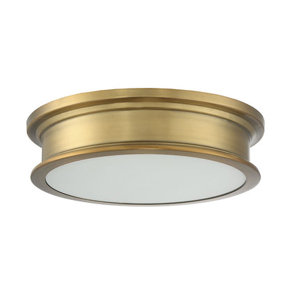 Savoy House Watkins 3-Light 4" Ceiling Light, Warm Brass