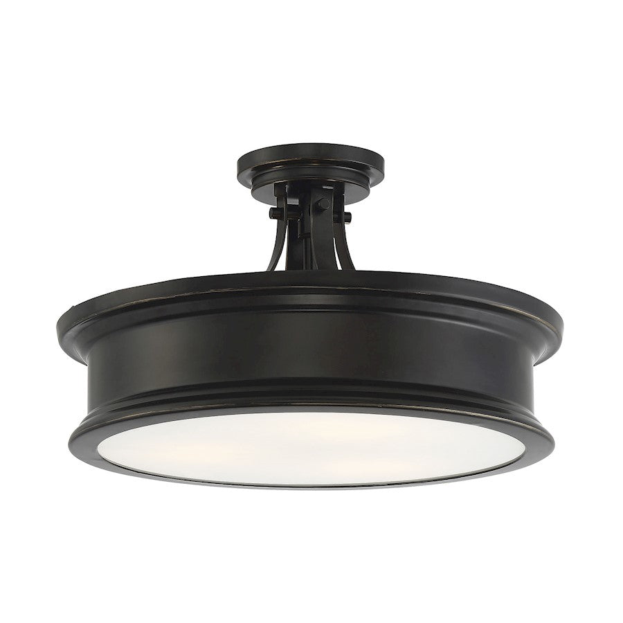 Savoy House Watkins 3-Light Ceiling Light, Classic Bronze - 6-134-3-44