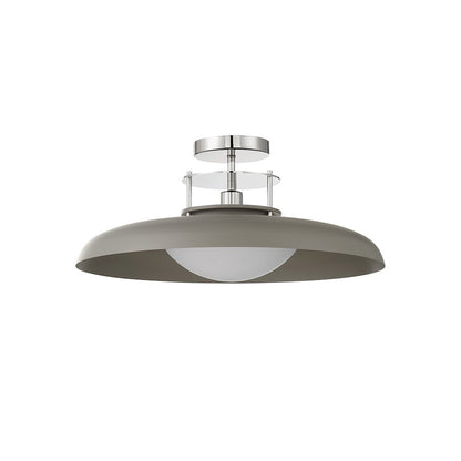 Savoy House Gavin 1Lt Ceiling Light, Gray/ Nickel