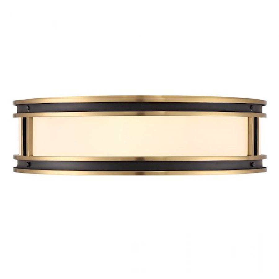 Savoy House Alberti 4Lt Ceiling Light, Black/Brass - 6-1822-4-143