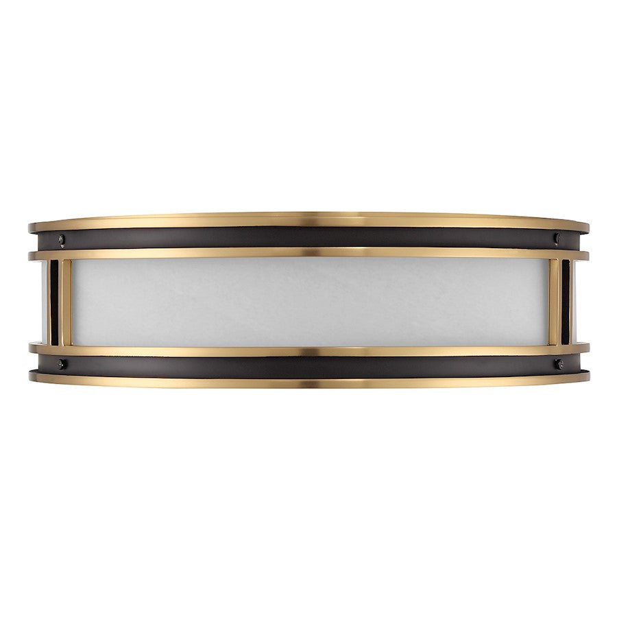 Savoy House Alberti 4Lt Ceiling Light, Black/Brass