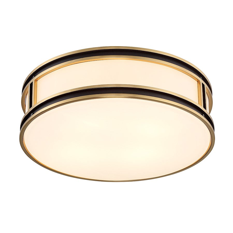 Savoy House Alberti 4Lt Ceiling Light, Black/Brass