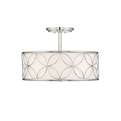 Savoy House Reid 4-Light Ceiling Light, Polished Nickel