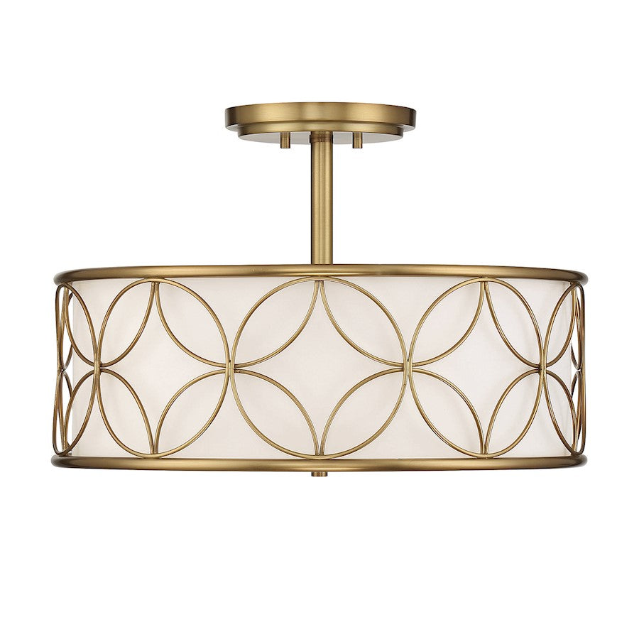 Savoy House Reid 4-Light Ceiling Light, Warm Brass - 6-1953-4-322