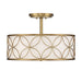 Savoy House Reid 4-Light Ceiling Light, Warm Brass - 6-1953-4-322