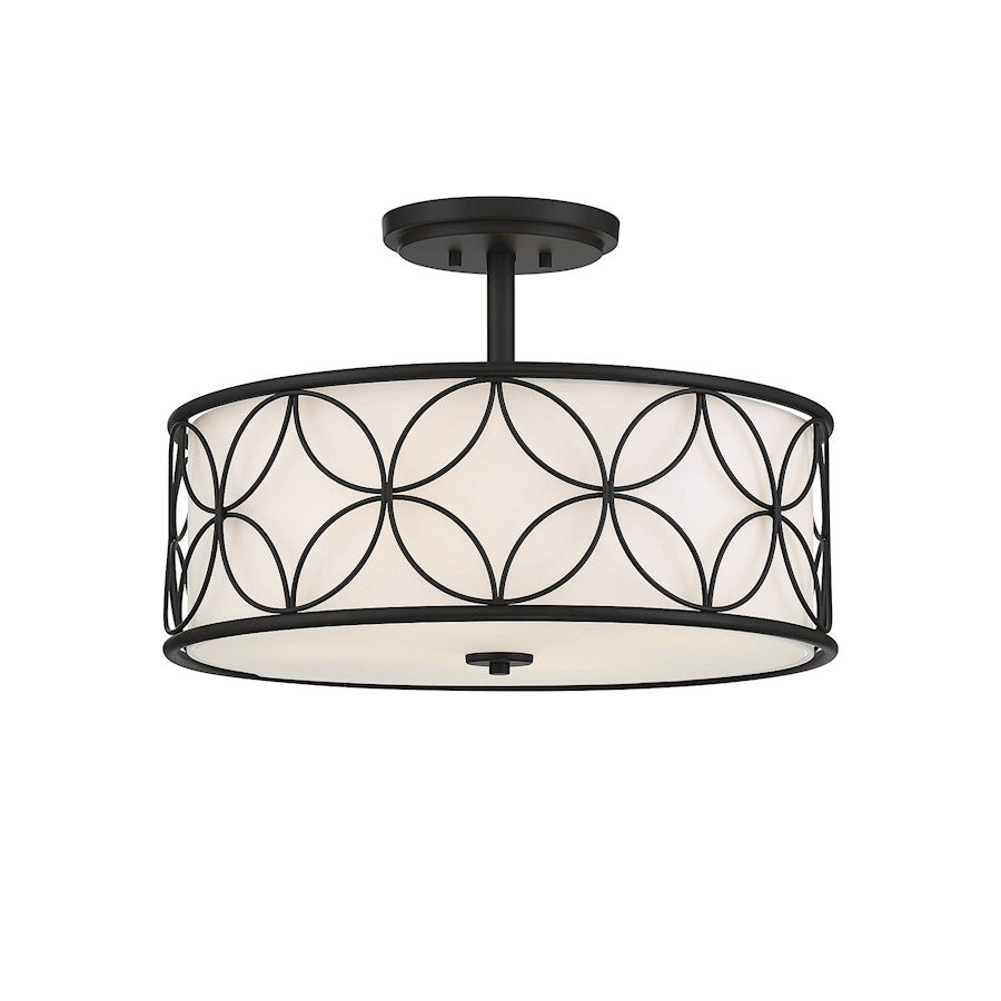 Savoy House Reid 4-Light Ceiling Light, Matte Black