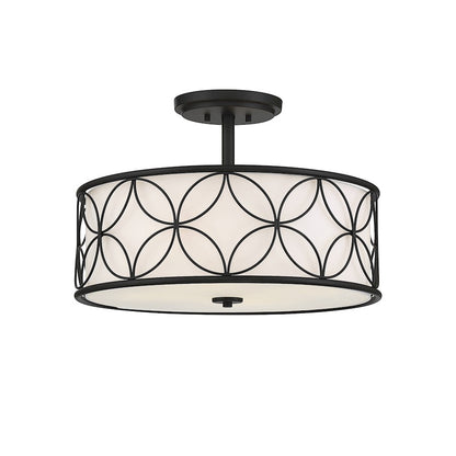 Savoy House Reid 4-Light Ceiling Light, Matte Black