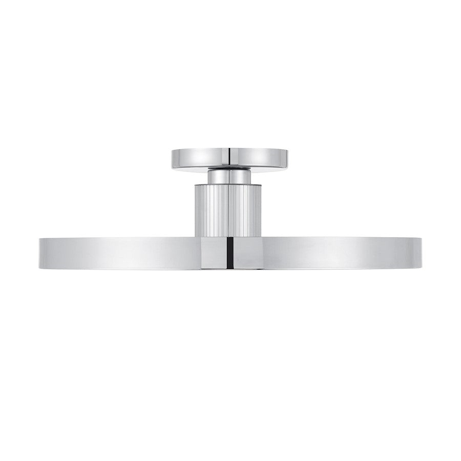 Savoy House Thayer 1 Light Semi-Flush, Chrome