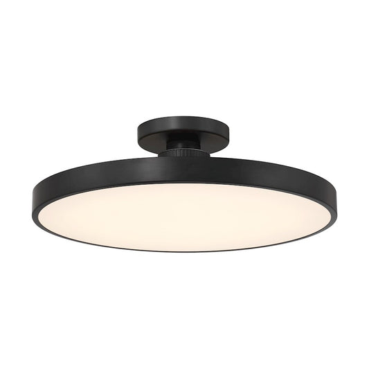 Savoy House Thayer 1 Light Semi-Flush, Matte Black