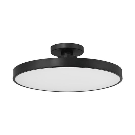 Savoy House Thayer 1 Light Semi-Flush, Matte Black