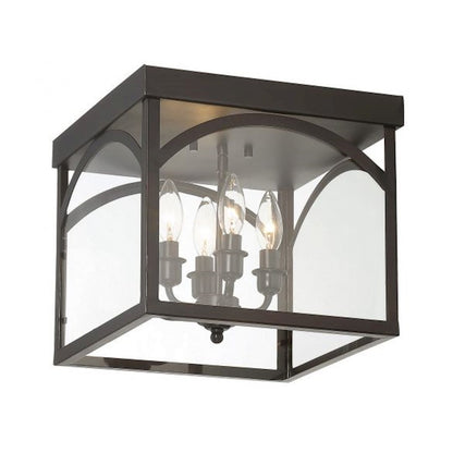 Savoy House Garrett 4-Light Ceiling Light, English Bronze - 6-3058-4-13