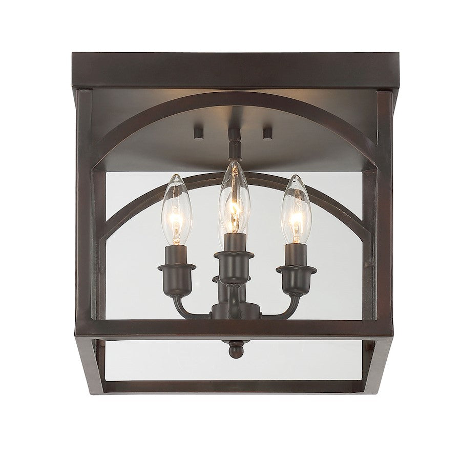 Savoy House Garrett 4-Light Ceiling Light, English Bronze