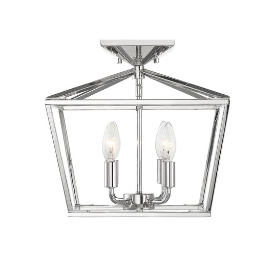Savoy House Townsend 4-Light Ceiling Light, Polished Nickel
