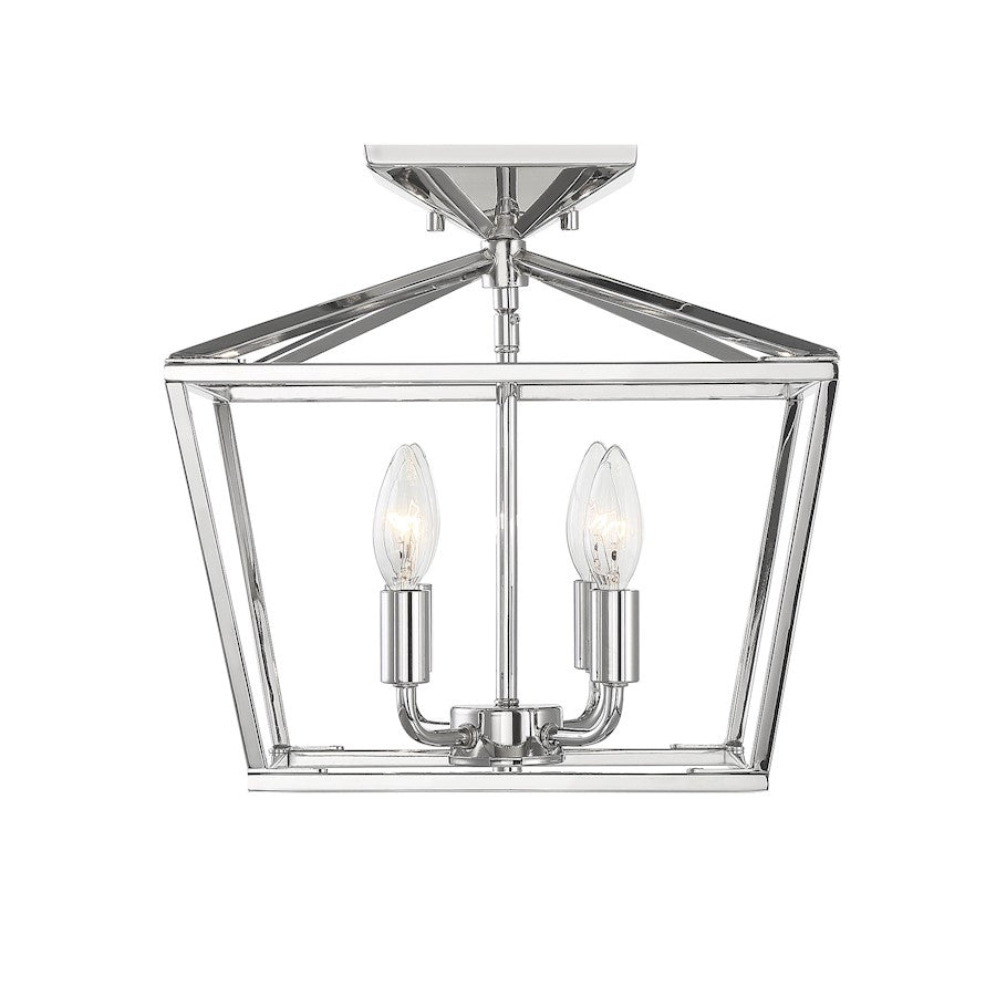 Savoy House Townsend 4-Light Ceiling Light, Polished Nickel