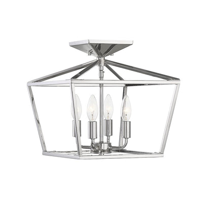 Savoy House Townsend 4-Light Ceiling Light, Polished Nickel